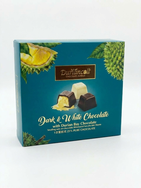 Danson Durian Flavoured Filling  Milk, Dark & White Chocolate 70g  Box